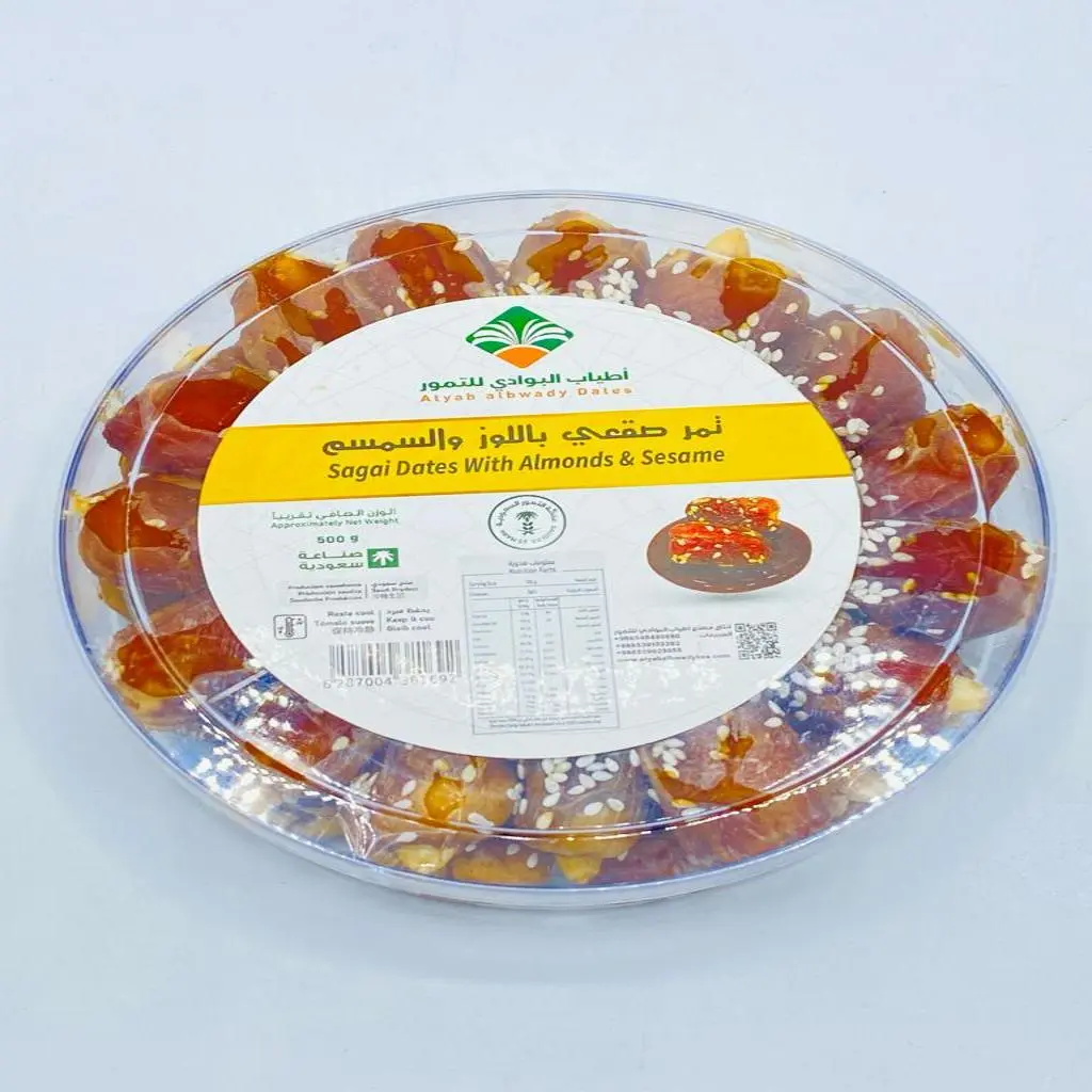 Sagai Dates With Almonds And Sesame